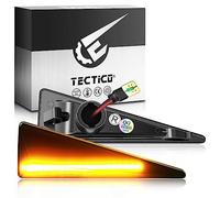 TECTICO LED Indicateur latéral Clignotant Feu de côté dynamique Compatible avec Avantime, Espace MK4, Megane MK2, Megane CC, Scenic MK2, Thalia MK2, Grand Scenic MK2, Vel Satis, Wind, 2 pièces