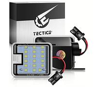 TECTICO LED Sous Lumière Flaque Miroir Latéral，LED Réctroviseurs,Sans Erreur E8 12V 6000K Blanc Compatible Pour C-Max S-Max Focus Kuga Escape Mondeo, 2 pièces