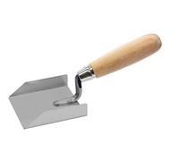Tectool TT Truelle d'angle de stucateur Inox avec poignée en Bois