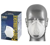 Tector Lot de 12 masques respiratoires FFP2 avec valve - Masques anti-particules fines