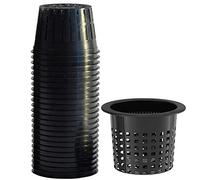 Tectsia Lot de 12 pots en filet de 15,2 cm pour culture hydroponique, orchidées, paniers en maille, fournitures hydroponiques robustes avec rebord large