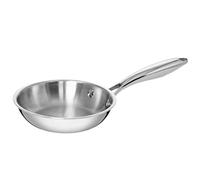 TeCuisine - Poêle Inox 18/10 Triply - 16 cm - Sans Revêtement - Sans PFAS, PFOA, PTFE - Compatible Tous Feux Dont Induction - Manche Riveté Froid - Cuisson Saine et Durable