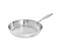 TeCuisine - Poêle Inox 18/10 Triply - 32 cm - Sans Revêtement - Sans PFAS, PFOA, PTFE - Compatible Tous Feux Dont Induction - Manche Riveté Froid - Cuisson Saine et Durable