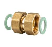 tecuro 424034 - Raccord fileté ÜWM 3/4 x 3/4'' DN 15 - Joint plat - ms nu