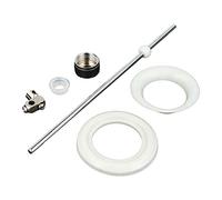 tecuro Barre de traction pour bonde et trop-plein excentrique 205 mm x Ø 5 mm, laiton chromé