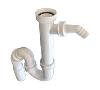 tecuro Bonde d'écoulement/siphon Siphon - pour évier sortie arrière/inférieur