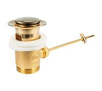 tecuro Bonde excentrique plaqué or pour lavabo