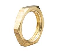 tecuro Contre-écrou avec six pans, filetage intérieur Rp 3/4", en laiton nu CW617N, conforme à la réglementation sur l'eau potable 50930-6, SW 32