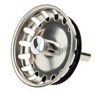 Tecuro Corbeille pour bonde d'évier Ø 54 mm avec barre de guidage en métal de 8 mm et boule