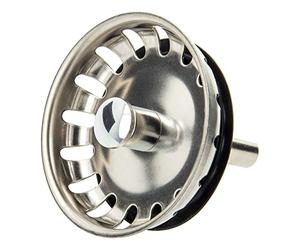 Tecuro Corbeille pour bonde d'évier Ø 54 mm avec barre de guidage en métal de 8 mm et boule