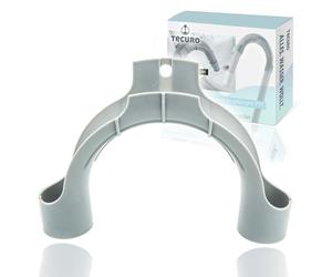 tecuro Coude de support universel en PVC pour tuyau d'écoulement de machine à laver et lave-vaisselle - 56623