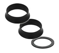 tecuro Kit de joints pour siphons de lavabo - 1 joint plat 1 1/4 - NW 32 et 2 joints cannelés NW 32