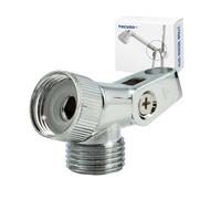 tecuro Raccord 1/2" pour tuyau de douche et douchette à main, trou de tenon de 10 mm de diamètre, avec inclinaison réglable