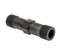 tecuro Raccord 1" x 130 mm pour compteur d'eau compteur de quantité de chaleur - Plastique noir - Idéal pour montage en construction brute