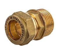 tecuro Raccord à anneau de serrage MS - Avec filetage cylindrique - 15 mm x 1/2 AG
