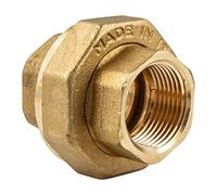 tecuro Raccord coudé droit à joint plat 3/4" IG/IG en laiton nu CW617N avec joint de compression HD