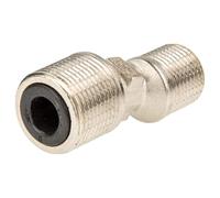 tecuro Raccord en S (réduction du bruit) pour fixations murales 3/4" x 1/2", laiton nickelé.