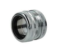 tecuro Raccord pour connecter des tuyaux de siphon de 32 mm de diamètre, environ 35 mm de longueur, écrou de raccordement des deux côtés avec joint cannelé pour une connexion sûre