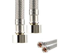 'tecuro sanitaire Connexion Tuyau de raccordement tuyau rallonge 3/8 "écrou-raccord x 3/8 avec écrou - Longueur 200 mm
