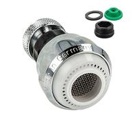 tecuro Wasserfix Douchette de cuisine orientable articulée en métal pour une consommation d'eau efficace compatible avec M22 x 1 IG/M24 x 1 AG
