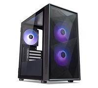 Tecware Forge M2 - Tour de jeu compacte ARGB en maille, mATX - noir