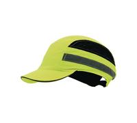 TECWERK Casquette de protection PLUS Base-Cap 52-65 cm jaune fluo ABS EN 812:...
