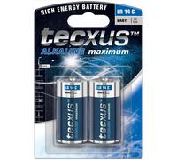 Tecxus 23635 Alcaline maximum LR14/C (Baby), Bleu-Argent - Pile alcaline au manganèse (alcaline), 1,5 V