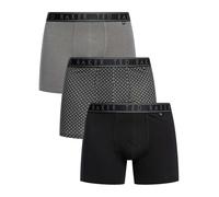 Ted Baker 3-Pack Cotton Boxer Brief Boxeur ajusté, Cubs Gris/Noir Anthracite, M (Lot de 3) Homme