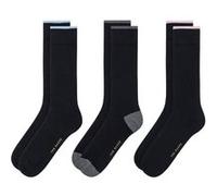 Ted Baker 3pk Mens Non Terry Crew Black Taille: OS | Chaussettes Outlet | Homme | Le Noir