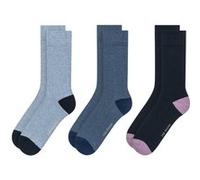 Ted Baker 3pk Mens Non Terry Crew Blue Taille: OS | Chaussettes Outlet | Homme | Bleu