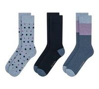 Ted Baker 3pk Mens Non Terry Crew Blue Taille: OS | Chaussettes Outlet | Homme | Bleu