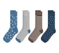 Ted Baker 4pk Mens Non Terry Dress Crew Blue Taille: OS | Sous-vêtements Outlet | Homme | Bleu