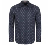TED BAKER Ardea Dot Hommes Chemise à manches longues 272171-MARINE L