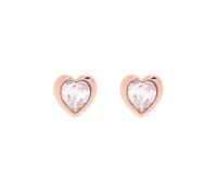 Ted Baker Boucles d'oreilles 'HAN: CRYSTAL HEART EARRING' or rose, Taille One Size