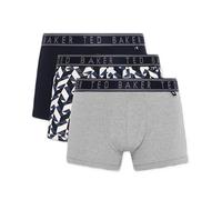 Ted Baker Boxers Homme - Bleu Marine/Chevron Bleu Marine/Gris chiné - L