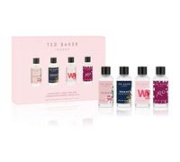 Ted Baker Coffret Mini Parfums pour Elle - Parfums Miniatures : Woman, Woman Édition Limitée, W, X20 - Collection Eau de Toilette Florale et Fruitée - Format Voyage - 4 x 15 ml