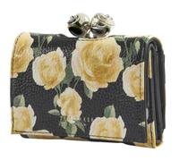 Ted Baker Cuir Porte-Monnaie Albo Printed Small Bobble Purse Black Multicolore