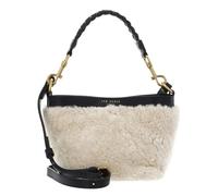 Ted Baker Cuir sac à épaule bandoulière Sherbaa Shearling Leather Weave Handle Crossbody Black noir