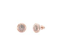 Ted Baker Eisley Boucles d'oreilles mini bouton en or rose avec paillettes argent et émail - Femme