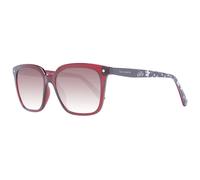 Ted Baker - Lunettes de Soleil Carrées Rouges Femmes Dégradé - Femme - Accessoires - Rouge - Taille: ONE Size