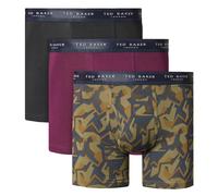Ted Baker Hommes 3 Paquet à Motifs Confort Coton Extensible Boxer Slip 47% OFF