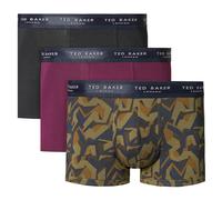 Ted Baker Hommes 3 Paquet à Motifs Confort Coton Extensible Boxer Slip 47% OFF