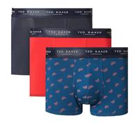 Ted Baker Hommes 3 Paquet à Motifs Confort Coton Extensible Boxer Slip 47% OFF