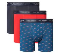 Ted Baker Hommes 3 Paquet à Motifs Confort Coton Extensible Boxer Slip 47% OFF