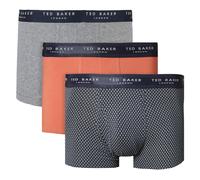 Ted Baker Hommes 3 Paquet à Motifs Confort Coton Extensible Boxer Slip 47% OFF