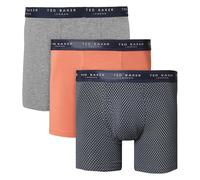 Ted Baker Hommes 3 Paquet à Motifs Confort Coton Extensible Boxer Slip 47% OFF