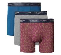 Ted Baker Hommes 3 Paquet à Motifs Confort Coton Extensible Boxer Slip 47% OFF