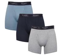 Ted Baker Lot de 3 Boxers Caleçons - Marine/Prov Blue/Grey Heather - M