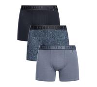 Ted Baker 3-Pack Cotton Boxer Brief Boxeur ajusté, Bleu Marine/amythys/Gris Folkstone, L (Lot de 3) Homme