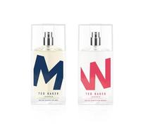 Ted Baker M & W Duo Fragrance Set for Him and Her, 2x75ml EDT | Fresh Citrus Spicy and Fruity Floral, Long-Lasting Designer Perfume Set for Couples, Eau de Toilette for Women & Men